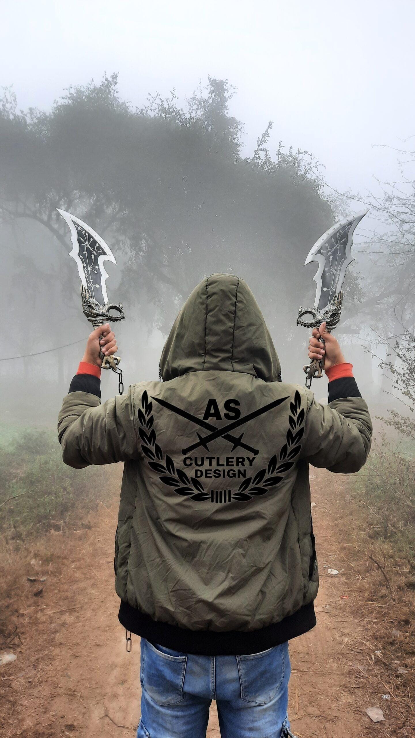 God Of War Kratos Blades Of Chaos, God Of War Blades Of Chaos, Kratos Metal Blades, Personalized gift for men, God of War Axe,