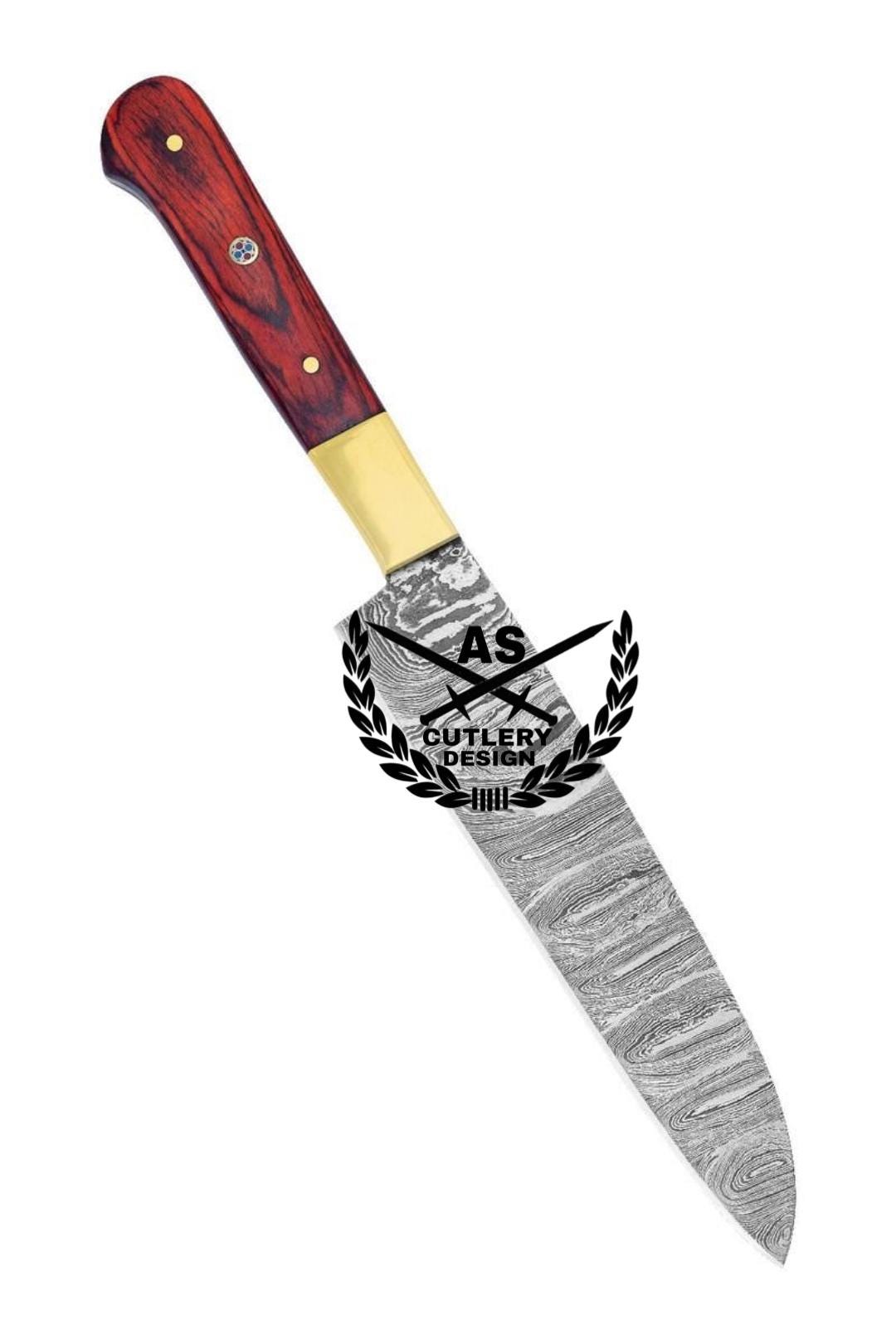 Damascus Steel Knife Set of 5 Custom Handmade Forged Chef Kitchen Regular Knife
