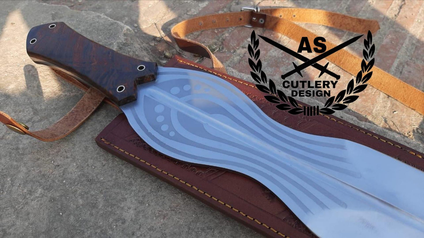 Custom handmade achilles sword Replica 30’’ with leather sheath