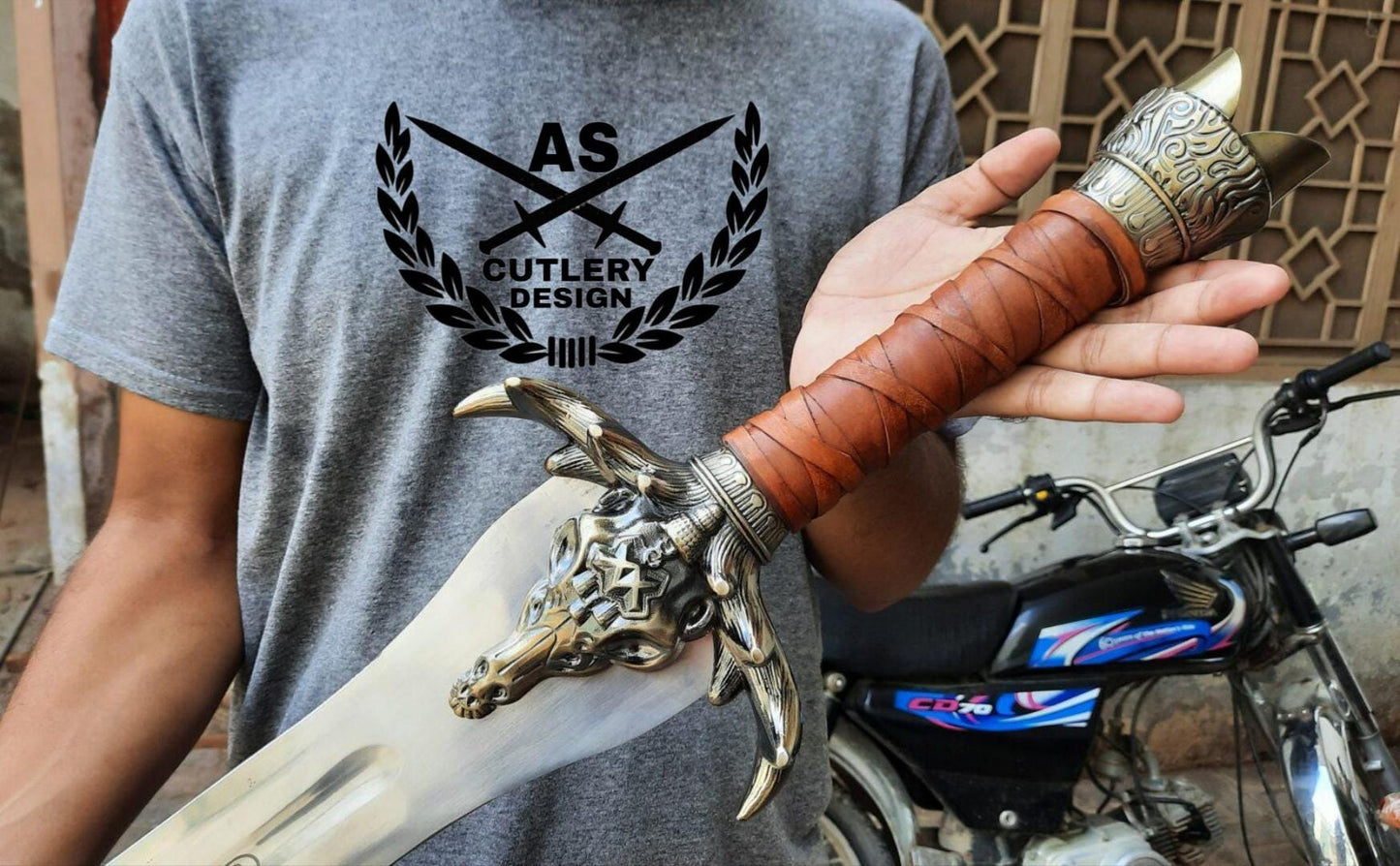 Custom Handmade Albion Conan Father Sword, Forged Atlantean Replica Viking Sword 38’’