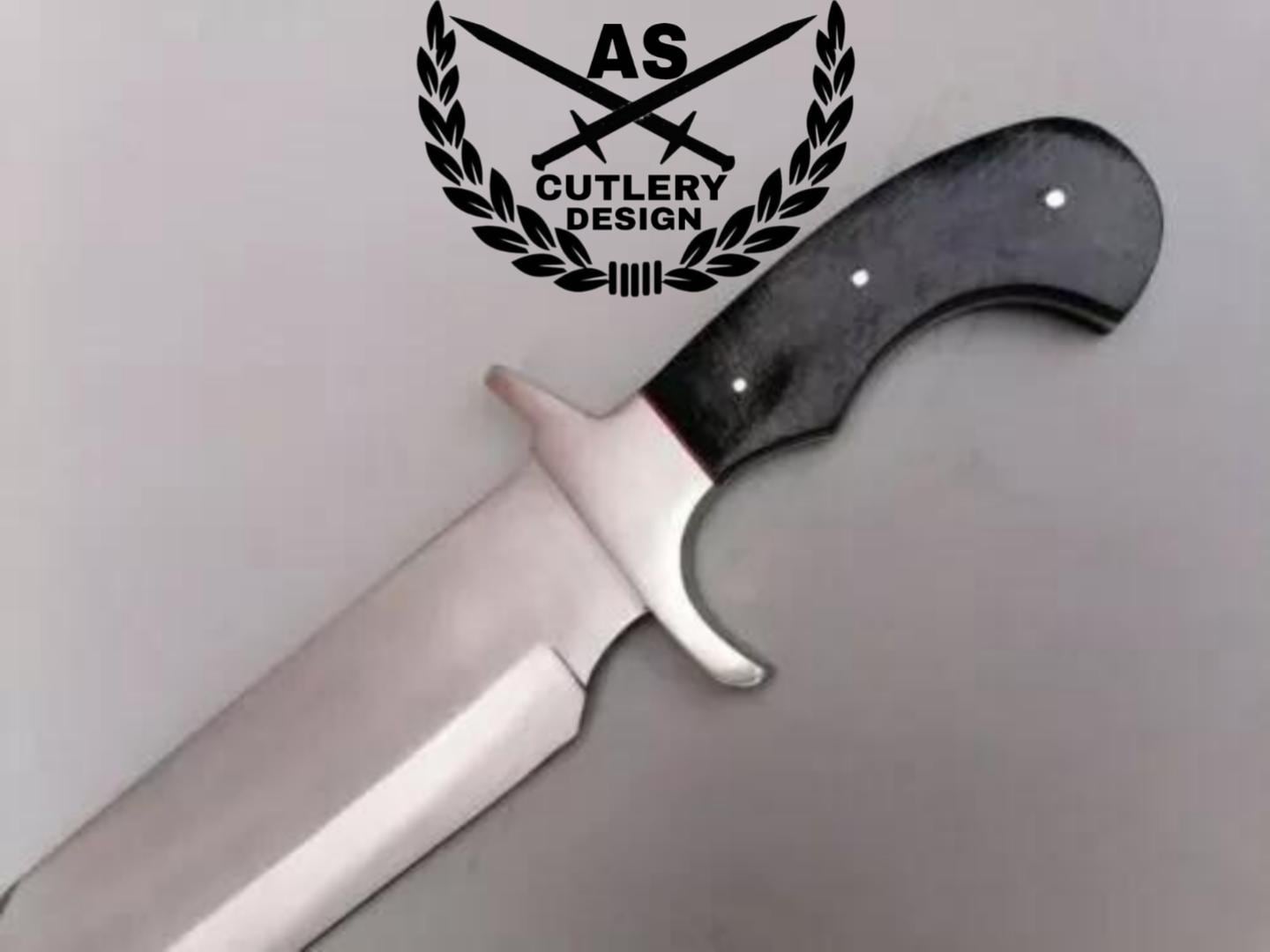 Handmade D2 Steel Bowie Knife: 14" Hunting Survival Knife