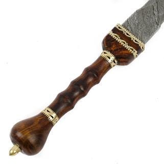 Gladius Sword- High Carbon Damascus Steel- 28"