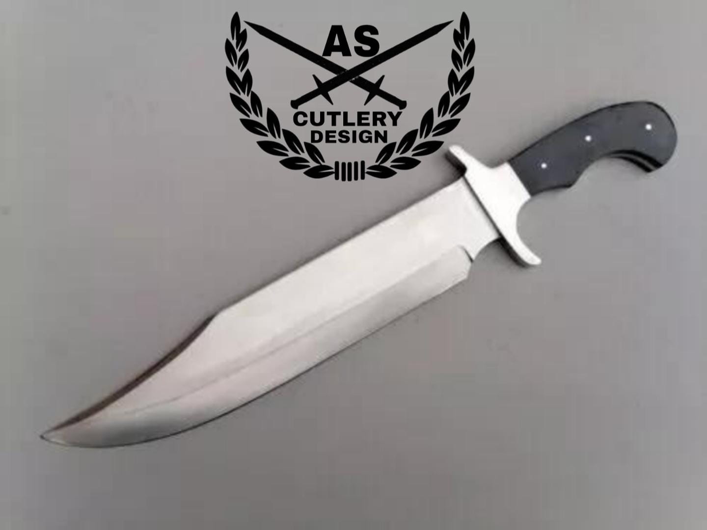 Handmade D2 Steel Bowie Knife: 14" Hunting Survival Knife