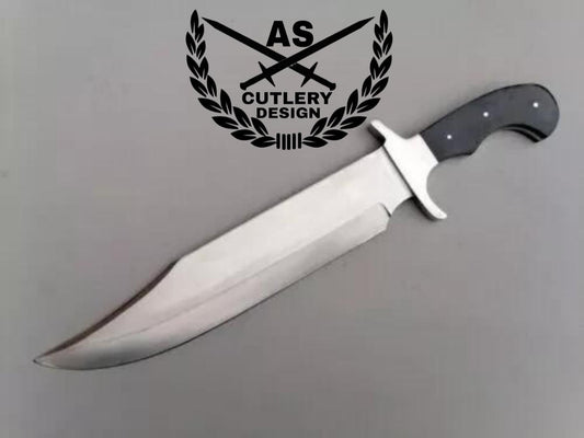 Handmade D2 Steel Bowie Knife: 14" Hunting Survival Knife