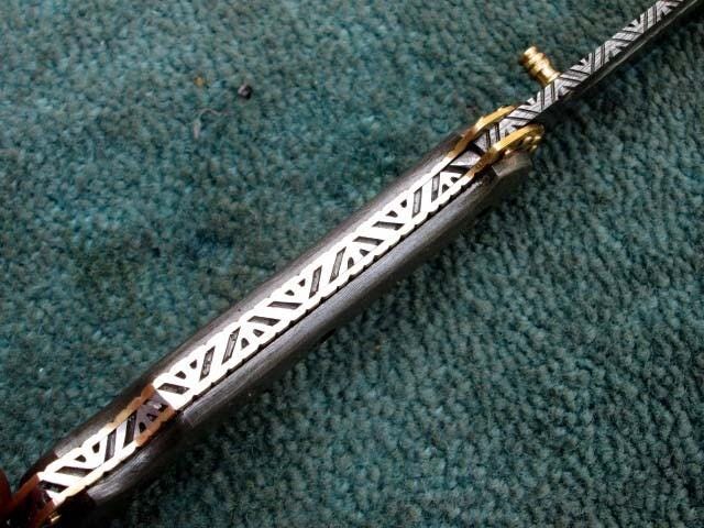 Handmade Folding Knife - Damascus Steel Pocket Knife - Personalized Gift