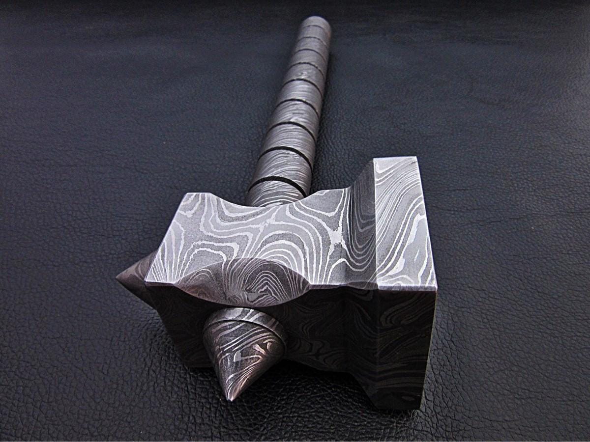 Custom handmade damascus steel hammer beautiful birthday Gift,dad Gifts