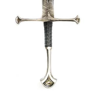 Damascus Steel Longsword: Handmade Leather Sheath, Clay Tempered 38"