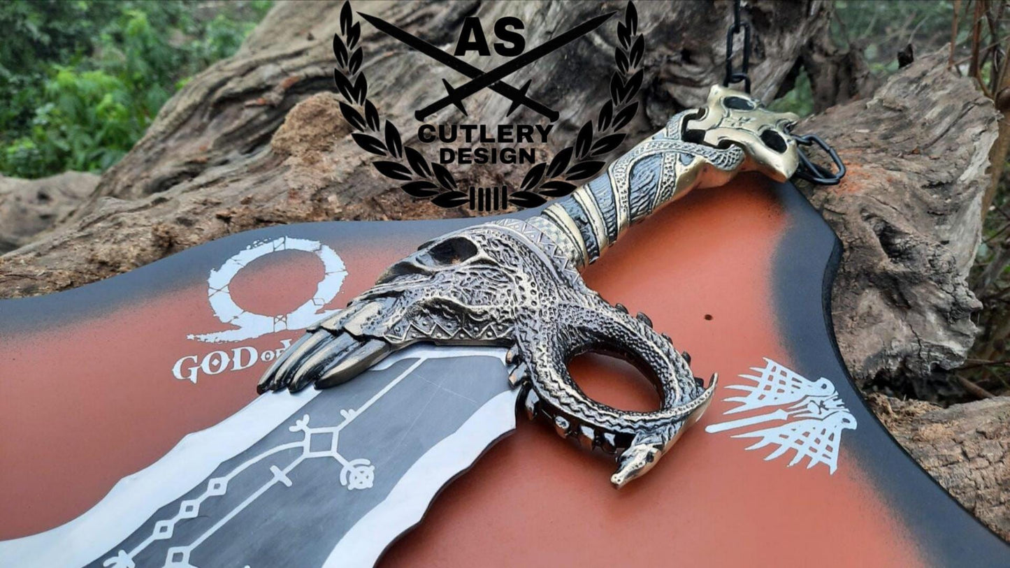 God Of War Kratos Blades Of Chaos, God Of War Blades Of Chaos, Kratos Metal Blades, Personalized gift for men, God of War Axe,
